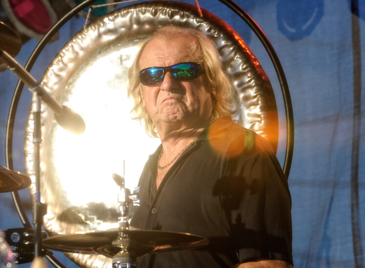 Alan White: World-famous RRHoF drummer for Prog Rock Group YES, John Lennon/Imagine and Instant Karma, George Harrison/My Sweet Lord and many other world music contributions. Shot captured during a local performance by my talented and Beloved wife, Lois. Jerry and Lois Photography