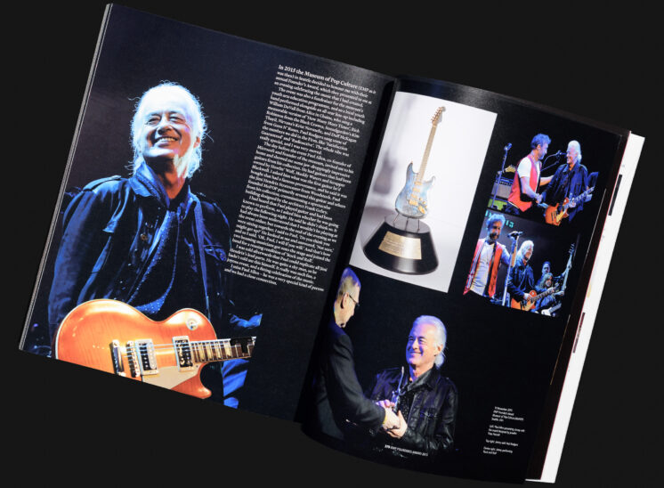Jimmy Page (Led Zeppelin), and his fabulous biography "The Anthology", Limited Edition with photos from Jerry and Lois. © Jerry and Lois Photography.